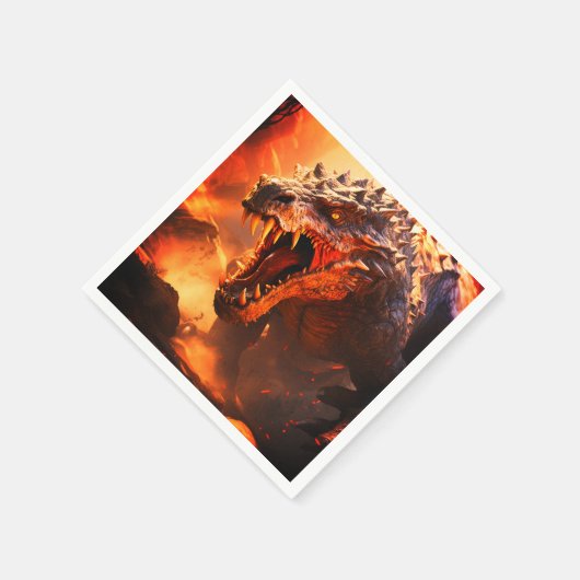 Dinosaurier Serviette (Ecke)