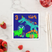 Dinosaurier Serviette (Beispiel)