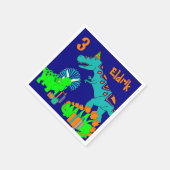 Dinosaurier Serviette (Ecke)