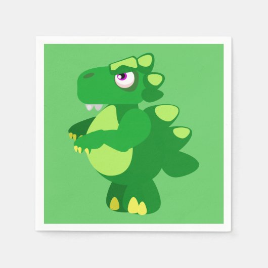 Dinosaurier Serviette (Vorderseite)