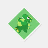 Dinosaurier Serviette (Ecke)