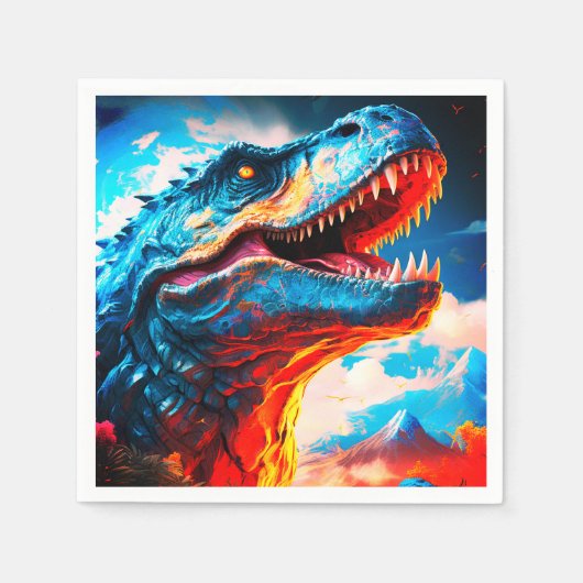 Dinosaurier Serviette (Vorderseite)