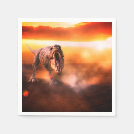 Dinosaurier Serviette (Vorderseite)