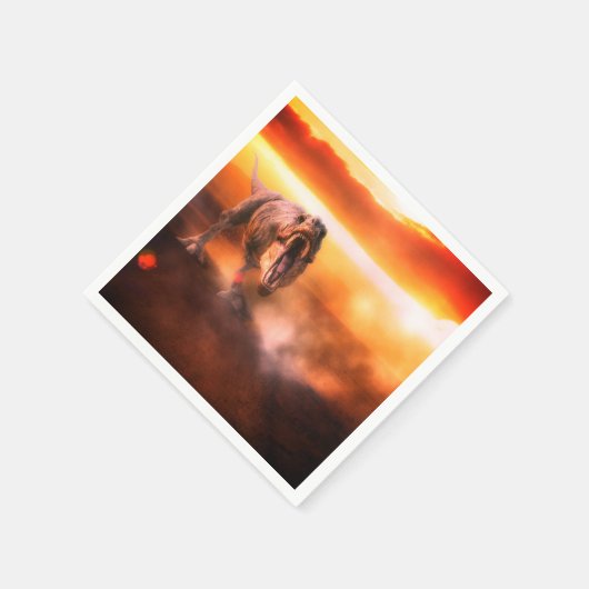 Dinosaurier Serviette (Ecke)