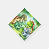 Dinosaurier Serviette (Ecke)