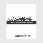 Dinosaurier-Silhouetten Aufkleber (Blatt)