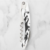 Dinosaurier-Silhouetten Kellnermesser (Vorderseite)