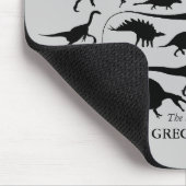 Dinosaurier-Silhouetten Mousepad Gregory Paul (Ecke)