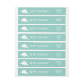 Dinosaurier-Silhouettestegosaurus-Adressen-Etikett (Bogen)