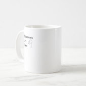 Dinosaurier sind Fake Kaffeetasse (Vorderseite Links)
