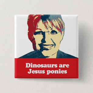 Dinosaurier sind Jesus-Ponys Button