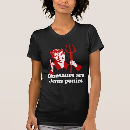 Dinosaurier sind Jesus-Ponys T-Shirt (Vorderseite)