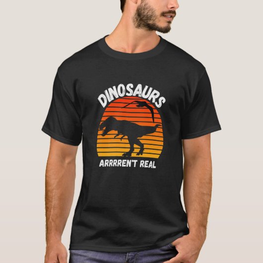 Dinosaurier sind nicht echt T-Shirt (Vorderseite)