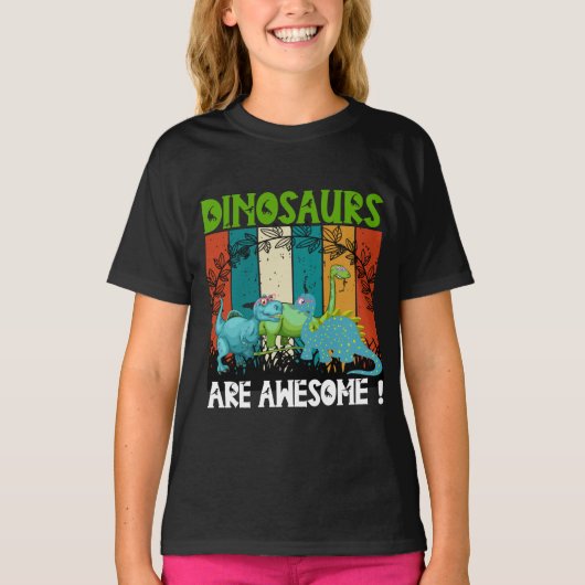 Dinosaurier sind phantastisch T-Shirt (Vorderseite)