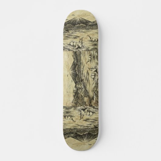 Dinosaurier Skateboard (Vorne)