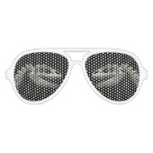 Dinosaurier Skelett Erwachsene Retro Party Schatte Partybrille (Vorderseite)