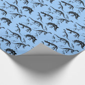 Dinosaurier-Skelette! Spaß prähistorische dinos Geschenkpapier (Ecke)