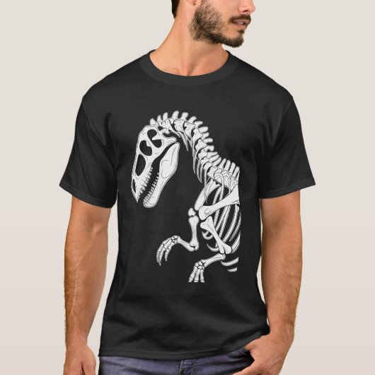 Dinosaurier-Skelettfossil T-Shirt (Vorderseite)