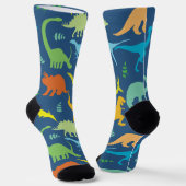 Dinosaurier Socken (Gewinkelt)
