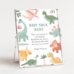 Dinosaurier-Socken-Jagd Poster