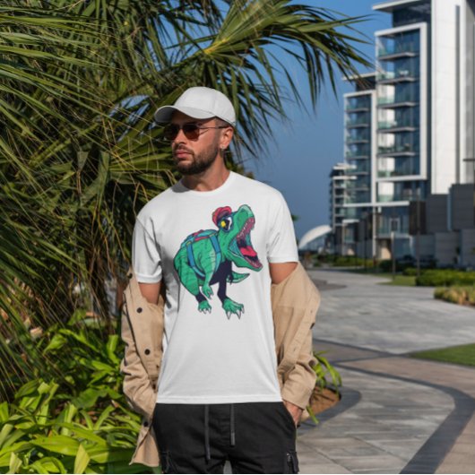 Dinosaurier-Sonnenbrille T-Shirt