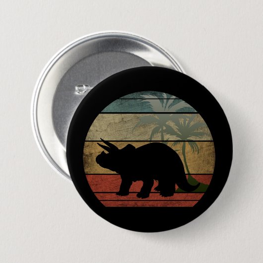 DINOSAURIER SONNENUNTERGANG 3 BUTTON (Vorne & Hinten)