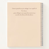 Dinosaurier (Spanisch) Notizblock (Rückseite)