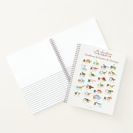 Dinosaurier (Spanisch) Notizblock (Innenseite)