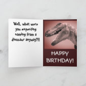 Dinosaurier-Spaß Karte (Innenseite)