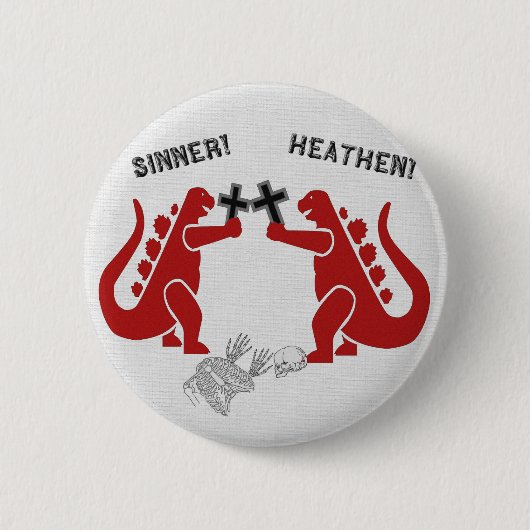 Dinosaurier-Spiele Button (Vorderseite)