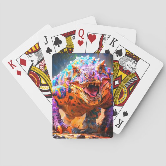 Dinosaurier Spielkarten (Rückseite)