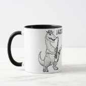 Dinosaurier spielt Saxophon-Tasse Tasse (Links)