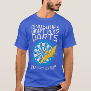 Dinosaurier spielten Darts Dart Player Dartboard n T-Shirt