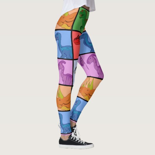 Dinosaurier Squares Leggings (Rechts)