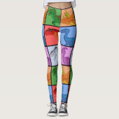 Dinosaurier Squares Leggings (Vorderseite)