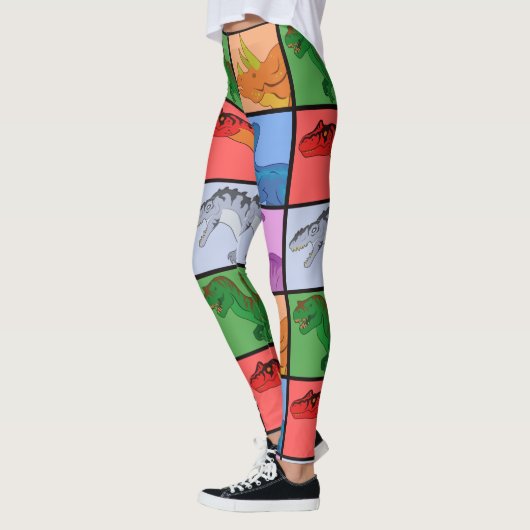 Dinosaurier Squares Leggings (Links)