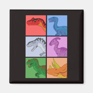 Dinosaurier Squares Magnet