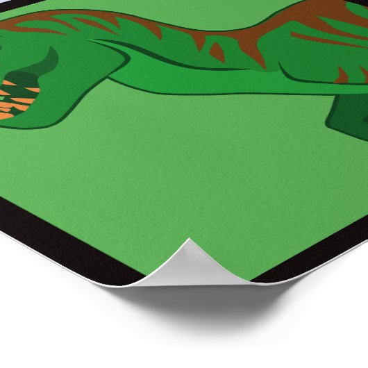 Dinosaurier Squares Poster (Ecke)