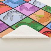 Dinosaurier Squares Sherpadecke (3/4)