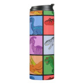 Dinosaurier Squares Thermosbecher (Nach links gedreht)