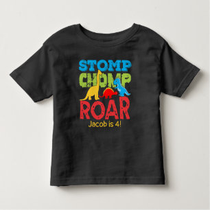 Dinosaurier stampfen Chomp Kleinkind T-shirt