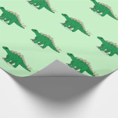 Dinosaurier: Stegosaurus Geschenkpapier (Ecke)
