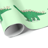 Dinosaurier: Stegosaurus Geschenkpapier (Rolleneckpunkt)