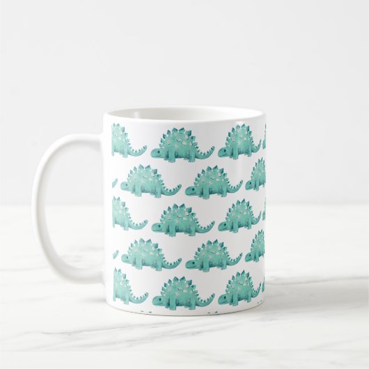 Dinosaurier Stegosaurus Kinder Tier Kaffeetasse (Links)