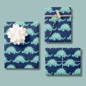 Dinosaurier Stegosaurus Kindergeburtstag Geschenkpapier Set