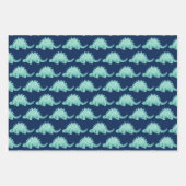 Dinosaurier Stegosaurus Kindergeburtstag Geschenkpapier Set (Vorderseite)