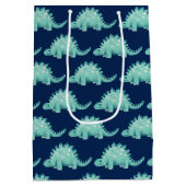 Dinosaurier Stegosaurus Kindergeburtstag Mittlere Geschenktüte (Rückseite)