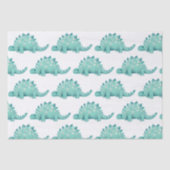 Dinosaurier Stegosaurus Kindergeburtstag Seidenpapier (Vorderseite)