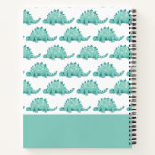 Dinosaurier Stegosaurus-Muster Name Notizblock (Rückseite)