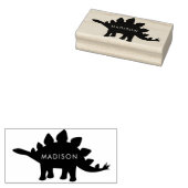 Dinosaurier Stegosaurus Niedlich Dino Kid's Name Gummistempel (Stempel)